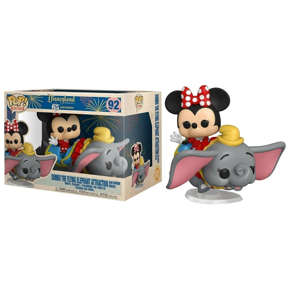 Disneyland 65th Anniversary - Minnie Mouse with Dumbo Pop! Rides Vinyl Funko #92